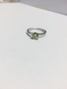 1.25ct diamond solitaire ring with a brilliant cut diamond. I colour and I1 clarity. Set in platinum