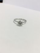 1.19ct Brilliant cut diamond solitaire ring,1.19ct natural diamond,H colour i1 clarity,natural