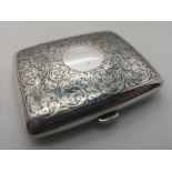 Birmingham Stirling Silver Cigarette Case