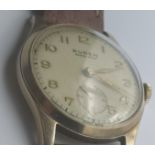 Mid 20Th Century 9Ct Gold Buren Grand Prix Mens Watch