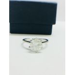 2.04ct diamond solitaire ring set in Platinum setting. H colour and I1 clarity. High 4 claw setting,