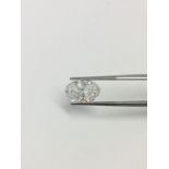 3.50ct oval diamond,natural