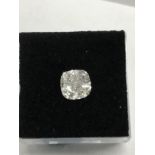 2.21ct cushion cut diamond,I colour i1 clarity,good cut,natural diamond clarity enhanced,