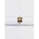 3ct fancy orange brown natural diamond,platinum gia certification 2175441287,2x baguette diamonds