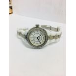 Channel J12 diamond set watch,Factory diamond dial,aftermarket diamond strap,CErtification and