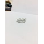 18ct diamond Dress ring,1ct Round brilliant and princess cuts natural untreated,G colour Vs