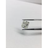 5.16ct Radiant cut diamond,J colour I1 clarity,certification can be provided,clarity enhanced