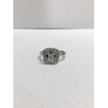 18ct white gold dress ring, 18CT White Gold H colour SI clarity 0.70CT,4.00 gm 18ct white gold,uk