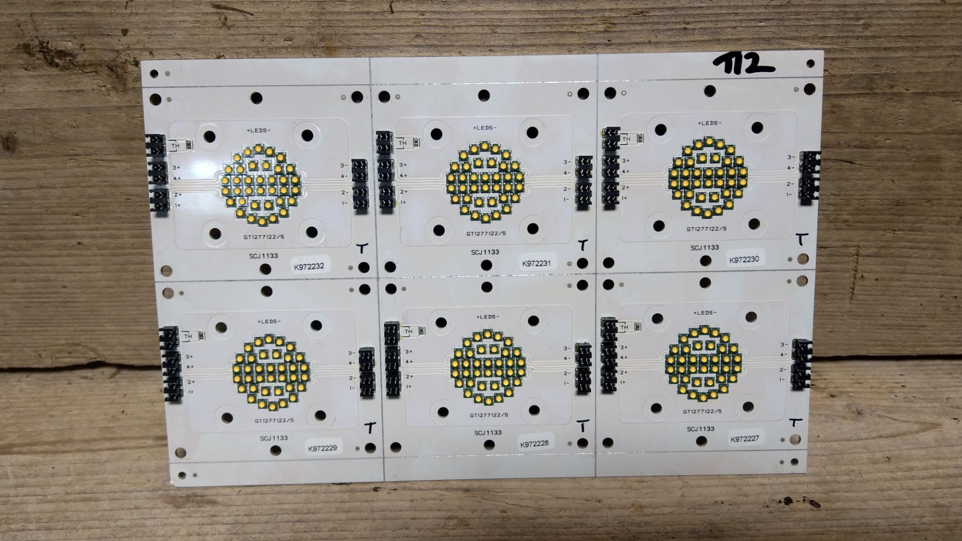 6x PCB LED Board with 28x LED's Tungsten