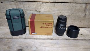 1x Sigma 70-300mm F4-5.6 APO Macro Super Lens