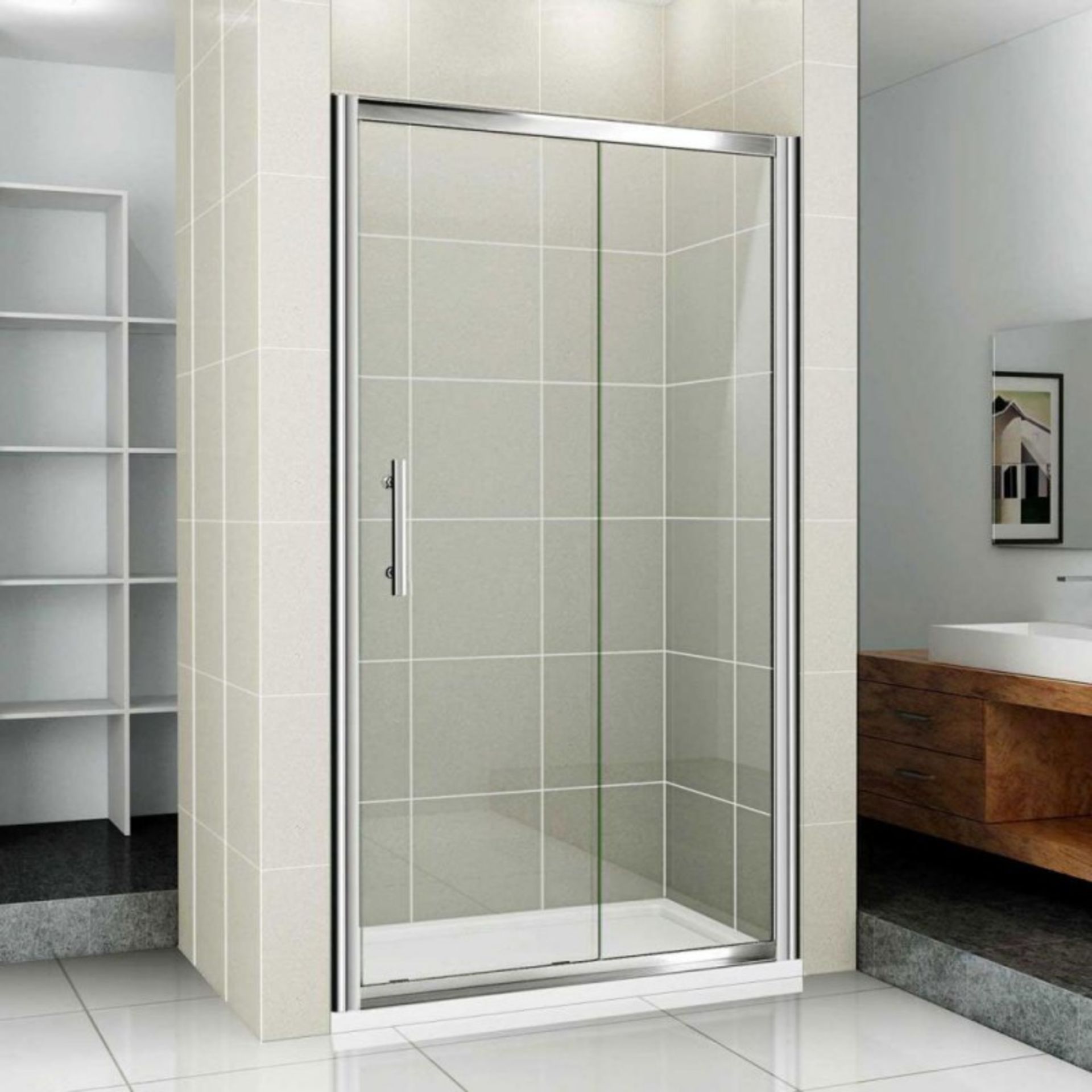 No Reserve. 2x 1000 Sliding shower door