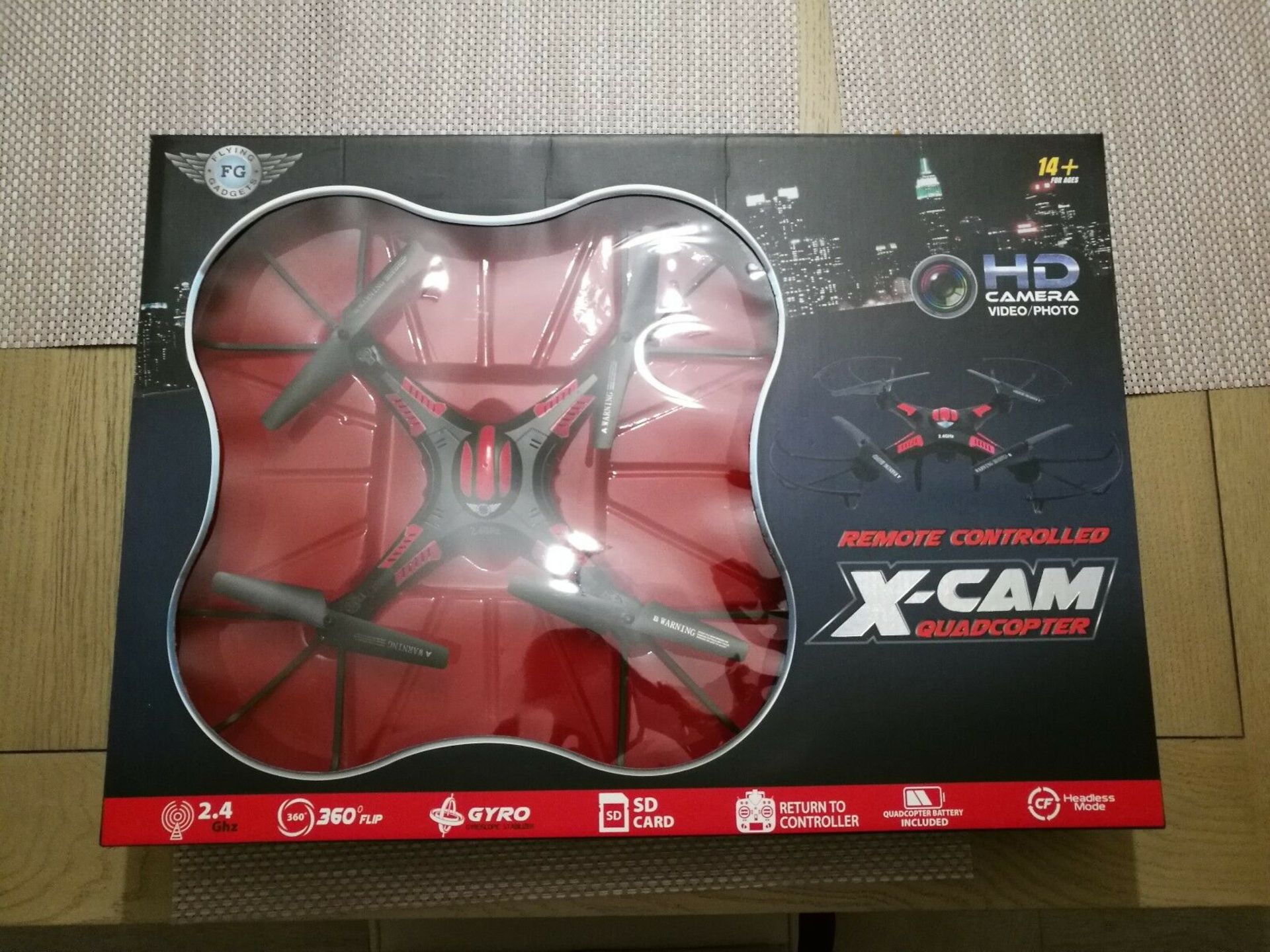 2X T-11 limited edition helicopters and 1x Remote controlled X-CAM Quadcopter