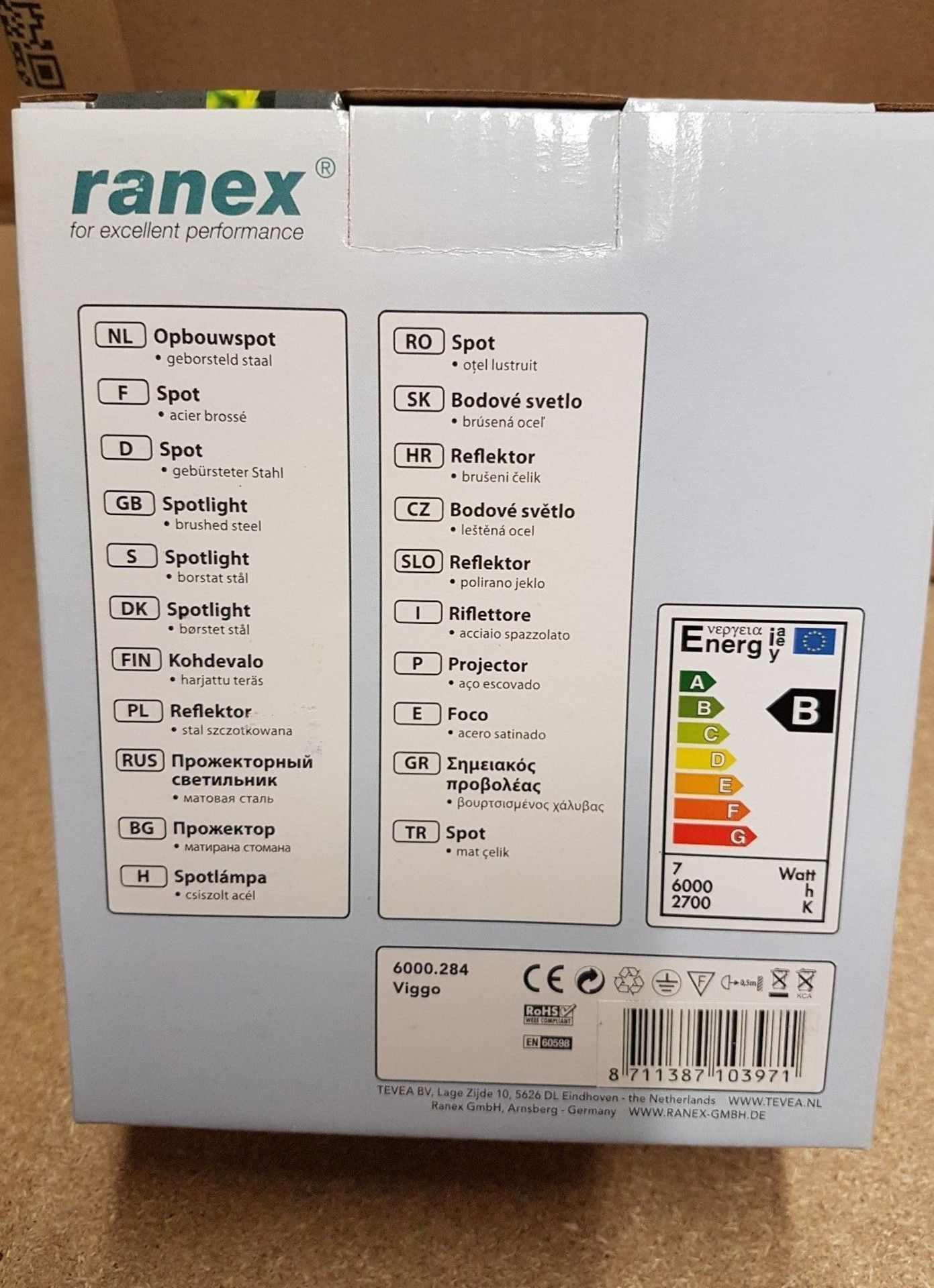 6X Ranex Ceiling Lights, All New and Boxed - Image 2 of 2