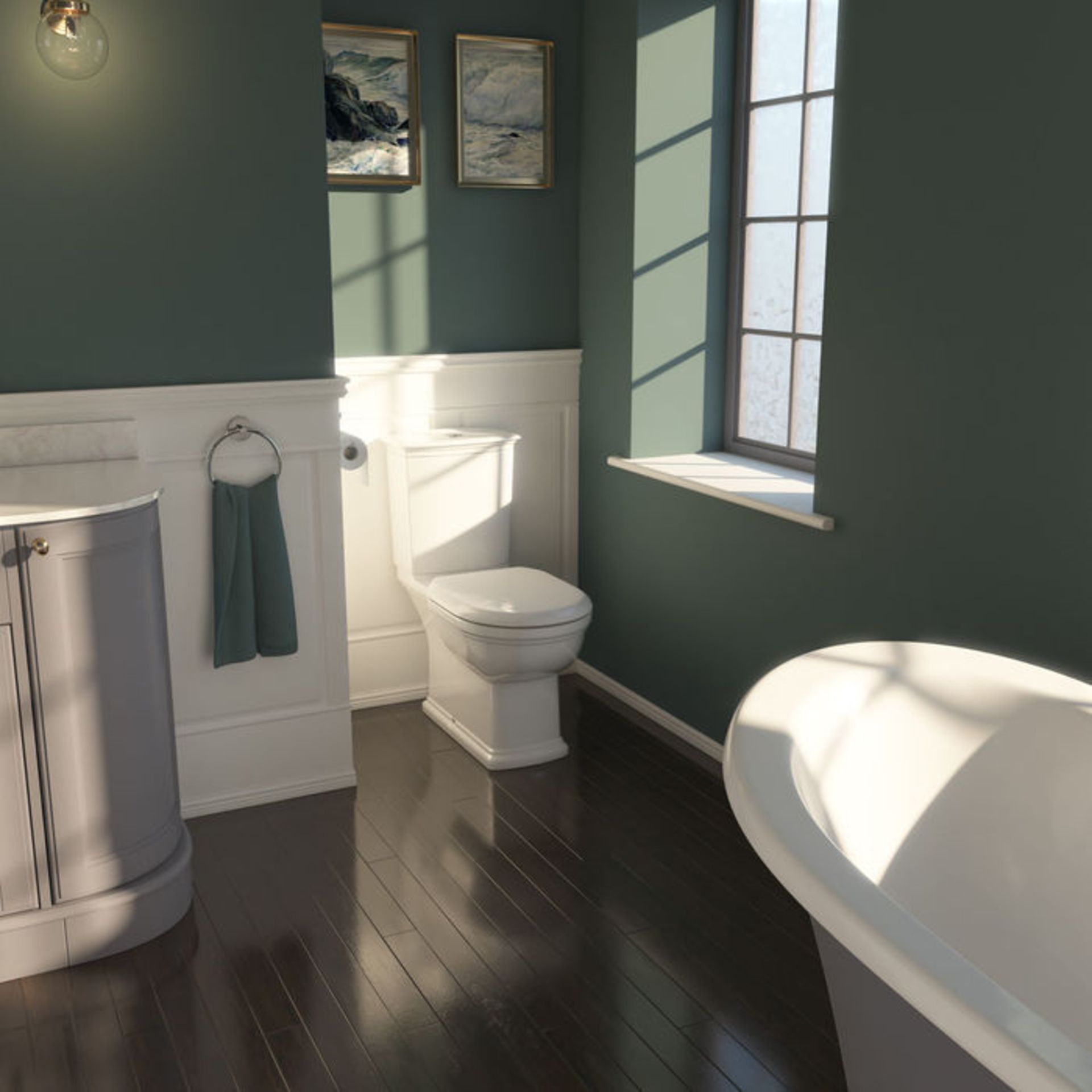 (MW30) RAK Washington Close Coupled Toilet Traditional design creates a statement piece for your - Image 3 of 4