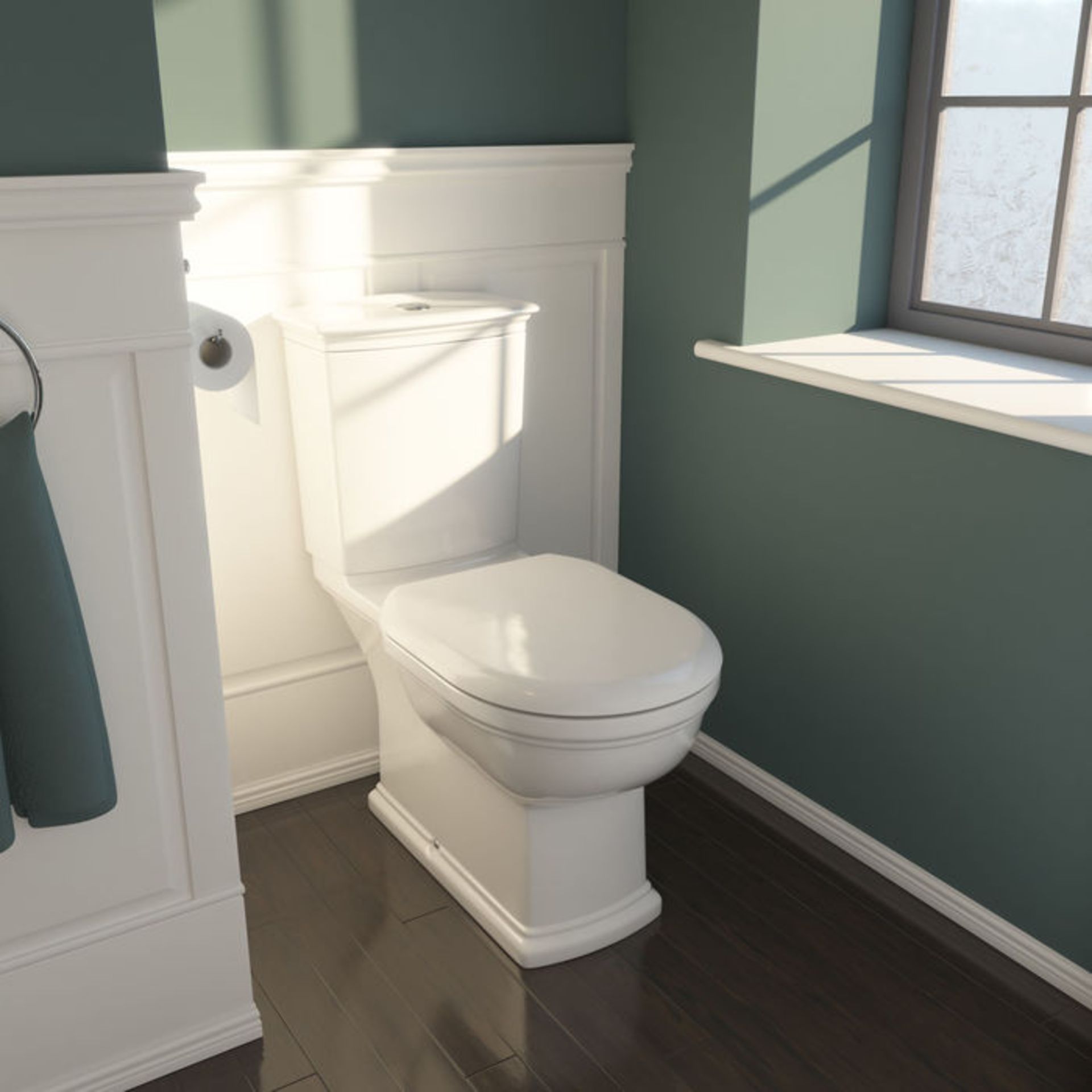 (MW30) RAK Washington Close Coupled Toilet Traditional design creates a statement piece for your - Image 2 of 4