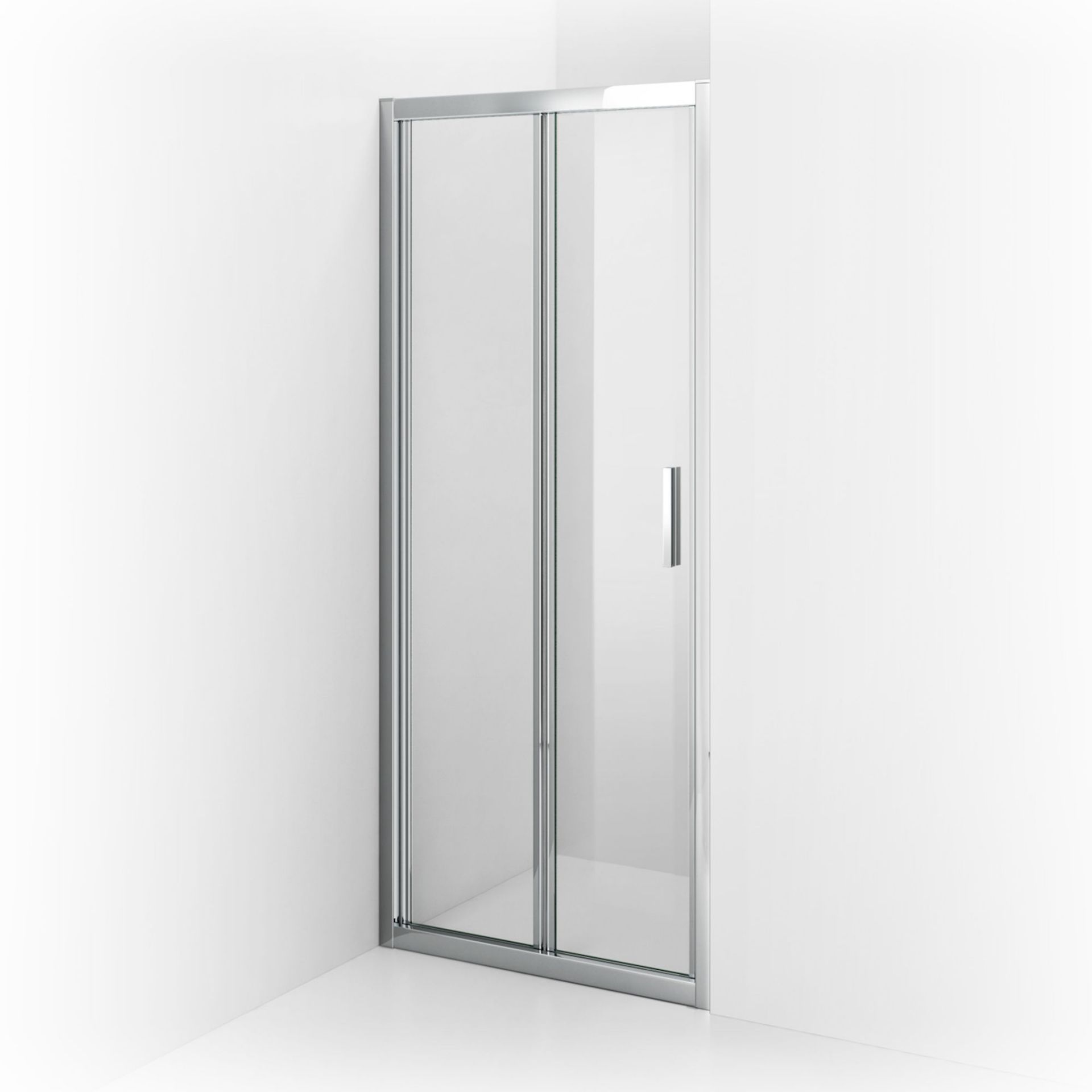 (ED24) Elements EasyClean Bi Fold Shower Door 760mm - 6mm. RRP £299.99. 6mm Safety Glass - Single- - Image 4 of 4