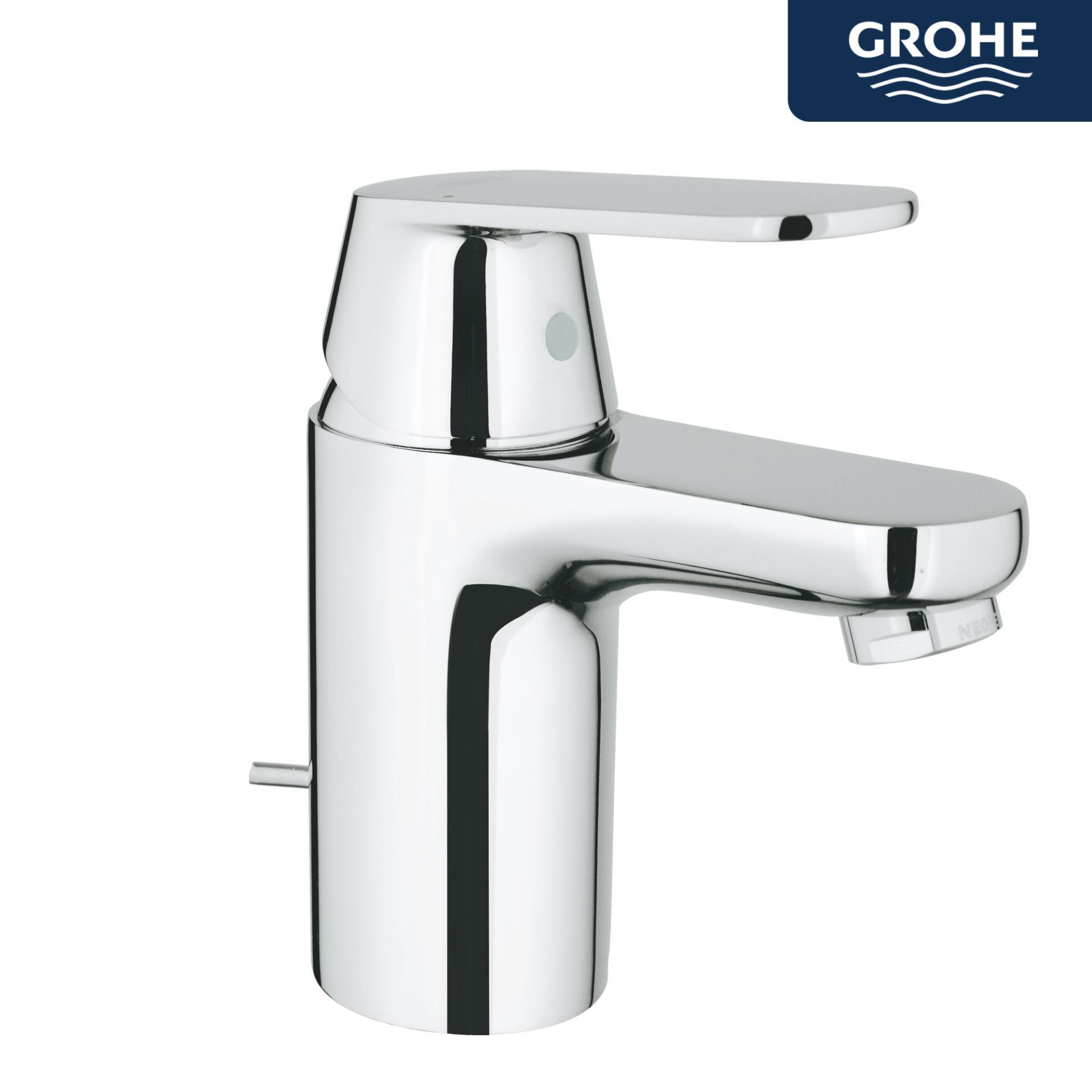 (HP248) Grohe Eurosmart Cosmopolitan Basin Mixer Tap with Pop-up Waste. Comfortable standard-