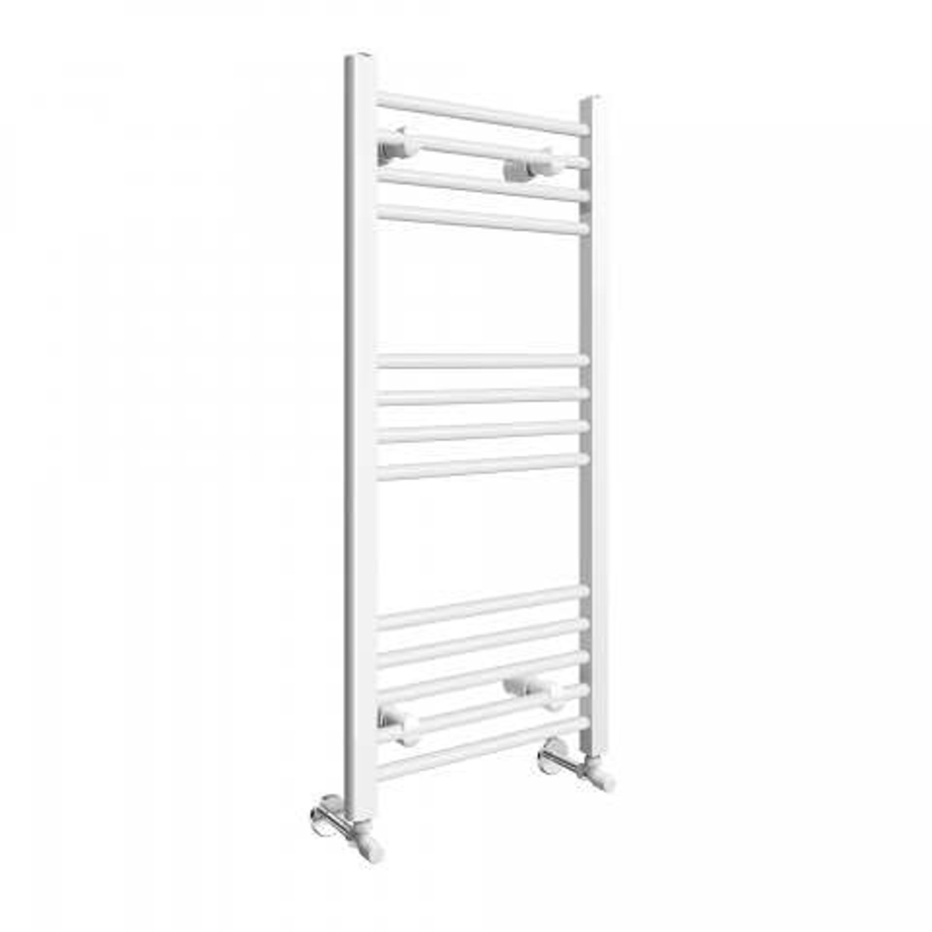 (A234) 1000x450mm White Straight Rail Ladder Towel Radiator Offering durability and style, our Polar - Bild 3 aus 4