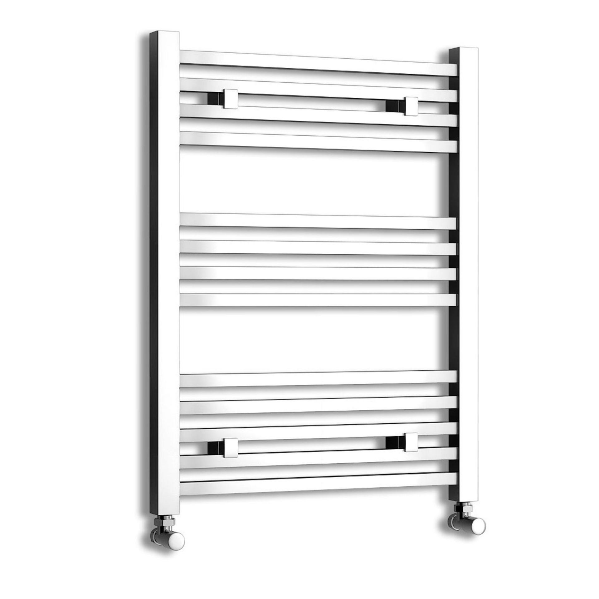 (MW108) 800x600mm Chrome Square Rail Ladder Towel Radiator. Made from low carbon steel with a high - Bild 3 aus 3