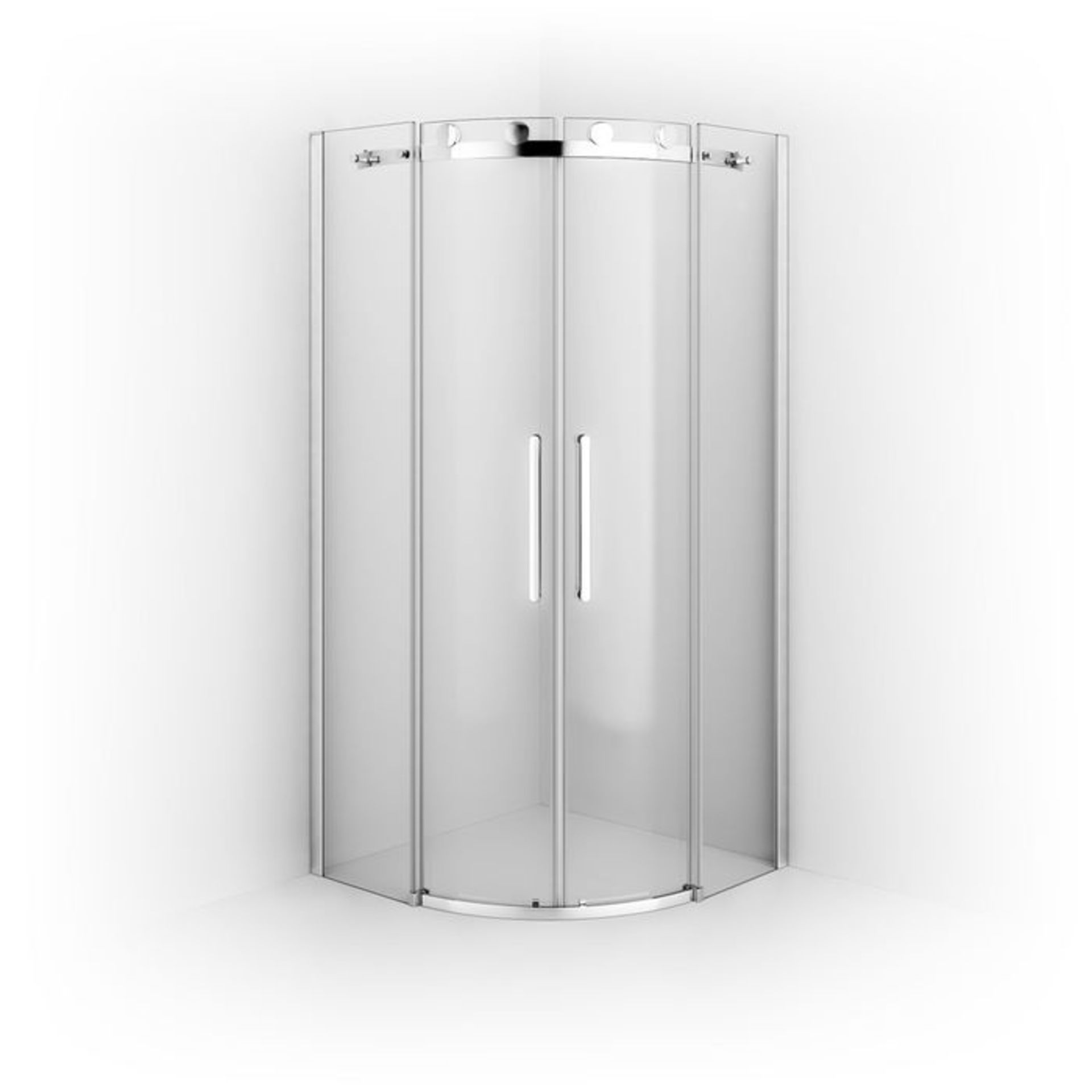 (MW51) 900x900mm - 10mm - Premium Frameless EasyClean Quadrant Shower Enclosure. RRP £549.99. 10mm - Bild 5 aus 5