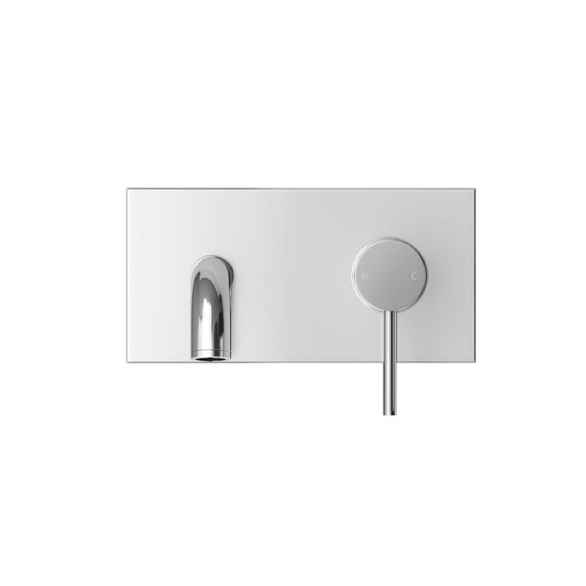 (MW201) Wall Mounted Basin Mixer Tap. Wall mounted style is simple Perfect partner for our range - Bild 2 aus 2