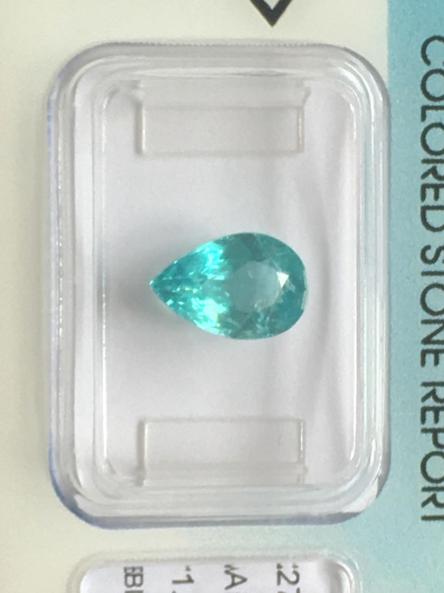 1.99ct Natural Apatite with IGI Certificate - Image 2 of 3