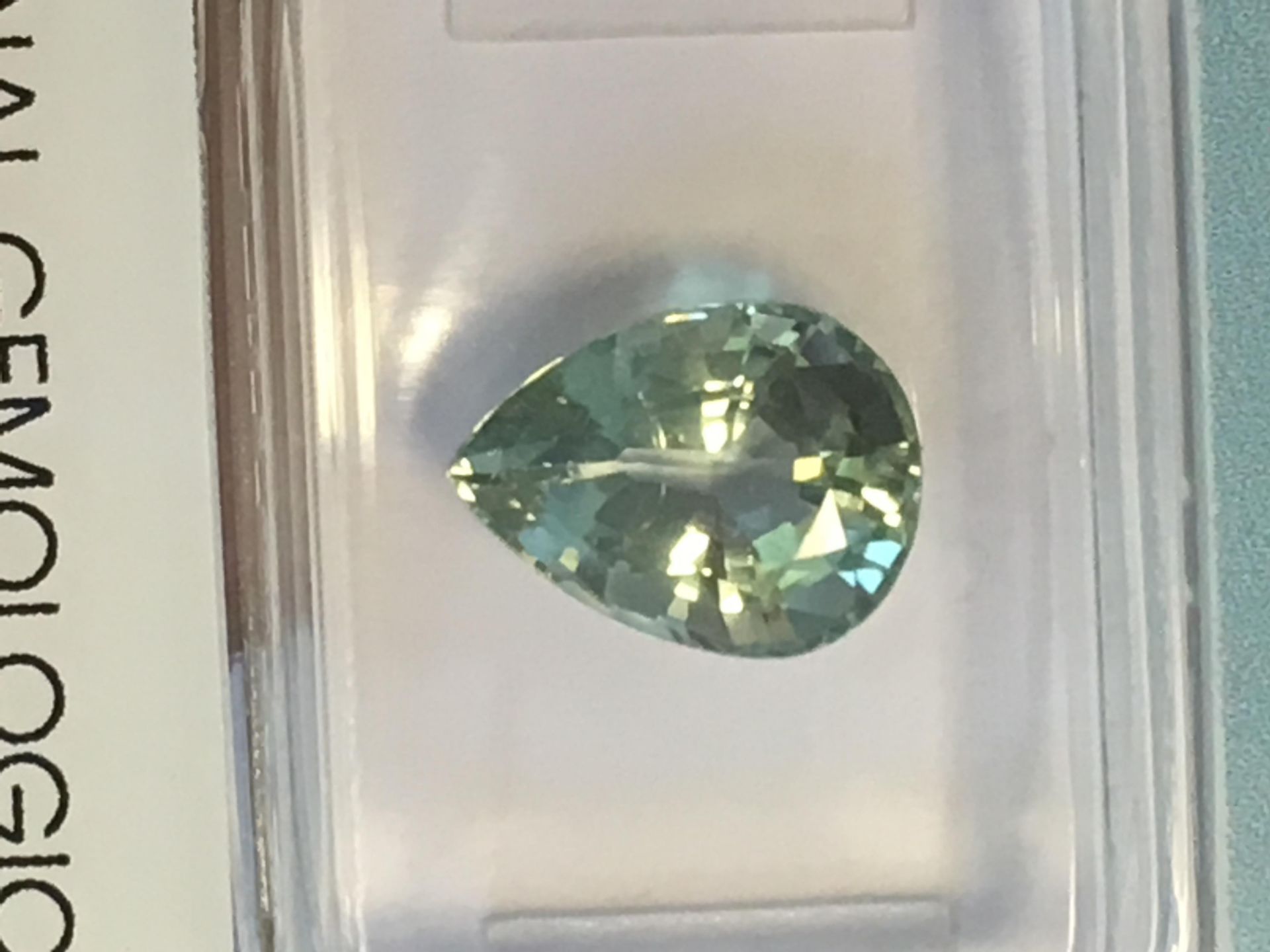 2.45ct Natural Green Tourmaline with IGI Certificate - Image 2 of 3