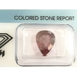 4.61ct Natural Rubellite with IGI Certificate