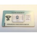 1.37ct Natural Sapphire with IGI Certificate