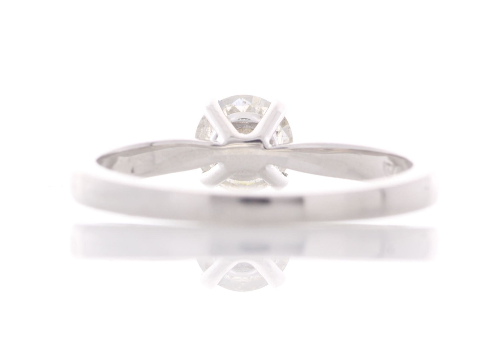 18ct White Gold Single Stone Prong Set Diamond Ring 0.57 - Image 3 of 4