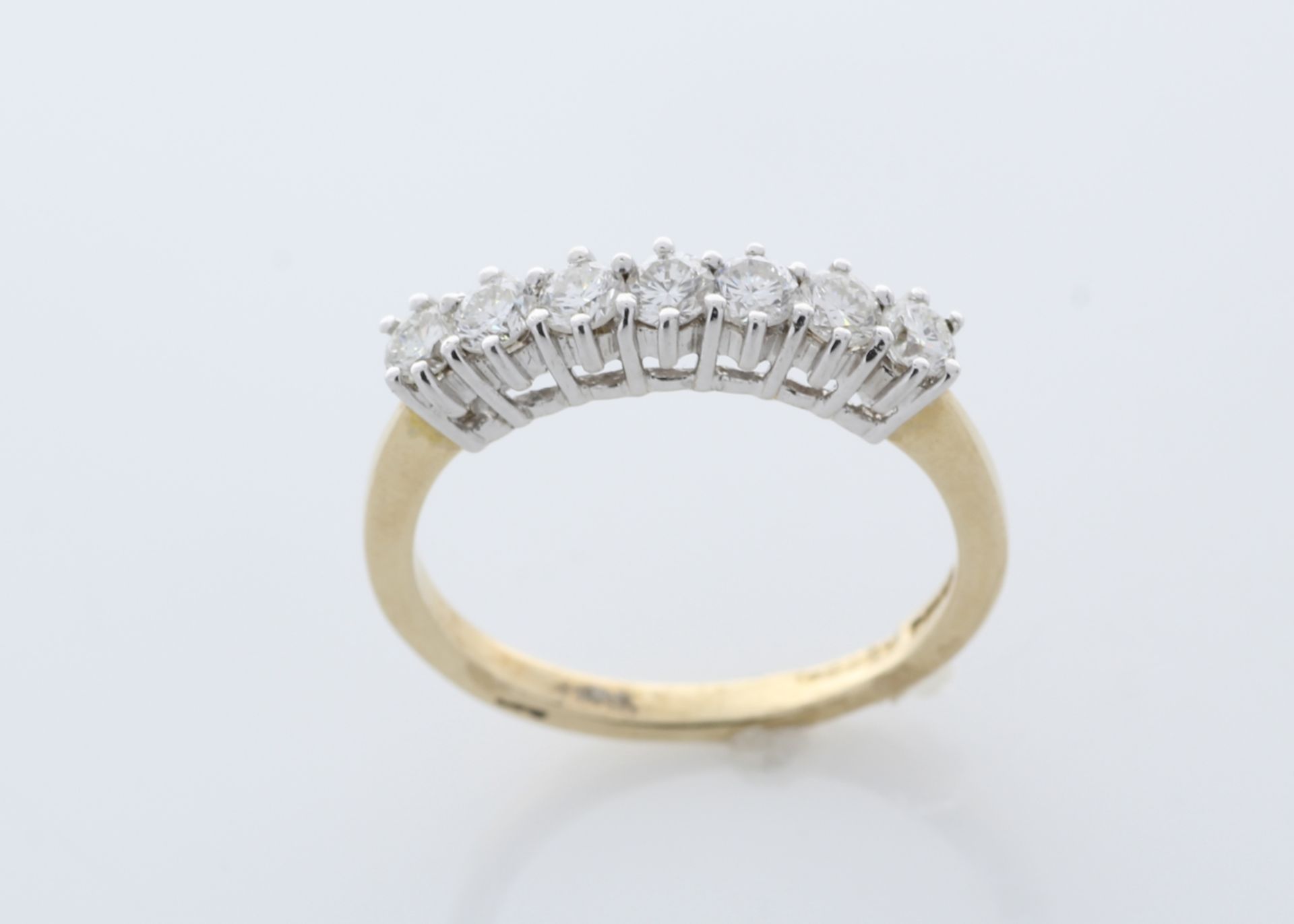 9ct Yellow Gold Semi Eternity Fancy Diamond Ring 0.50 - Image 2 of 4