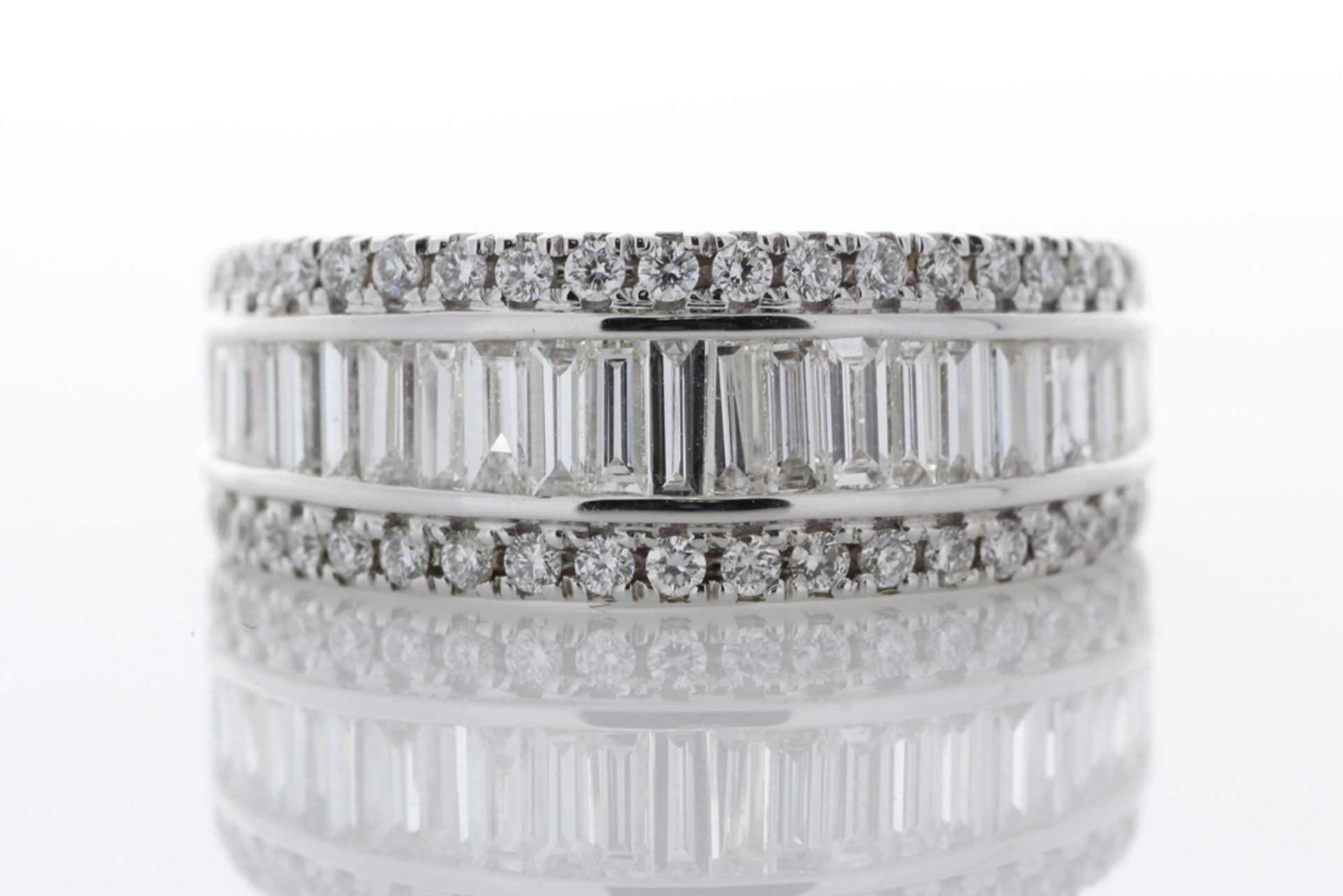 18ct White Gold Channel Set Semi Eternity Diamond Ring 1.49 - Image 4 of 6