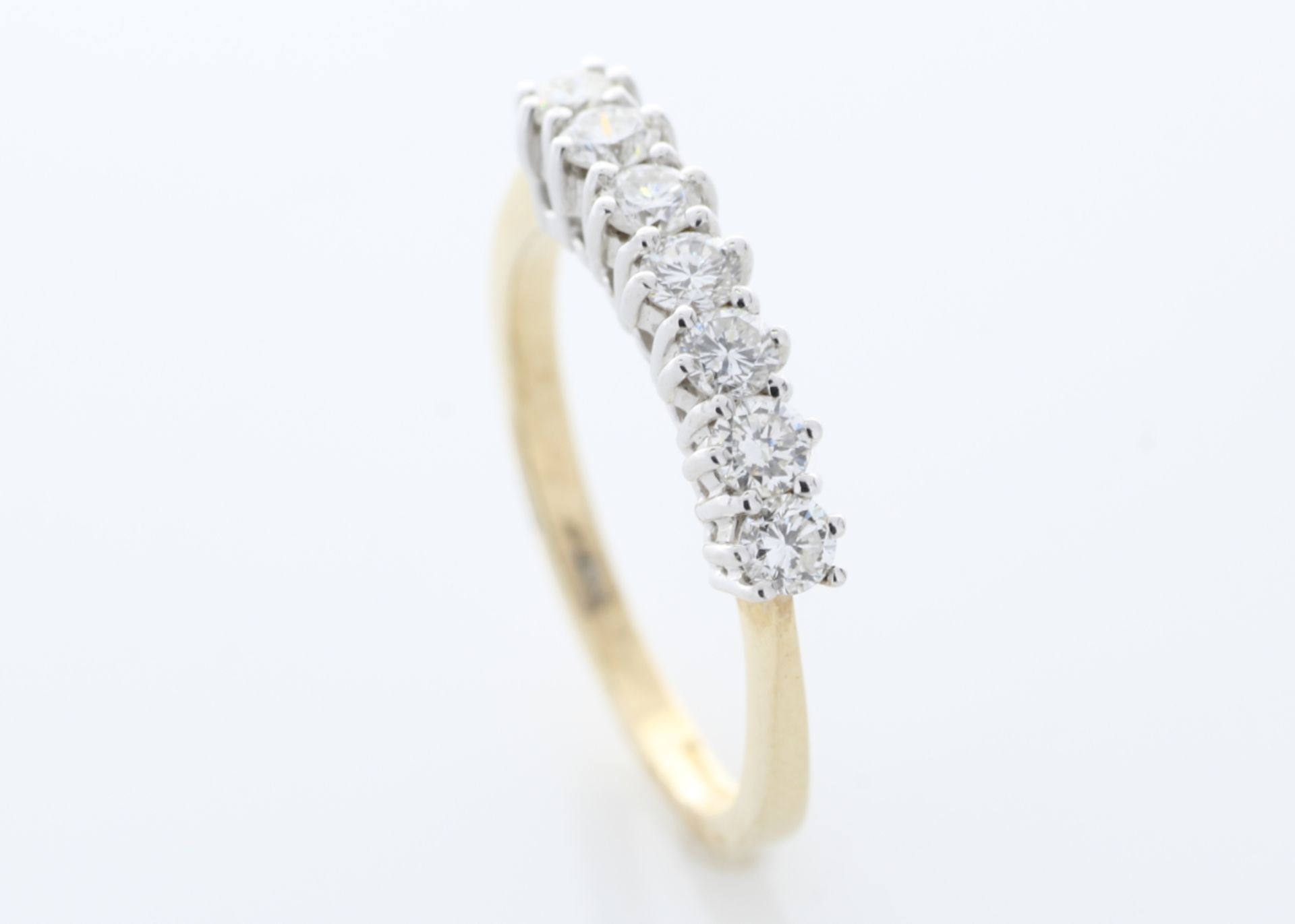 9ct Yellow Gold Semi Eternity Fancy Diamond Ring 0.50 - Image 4 of 4