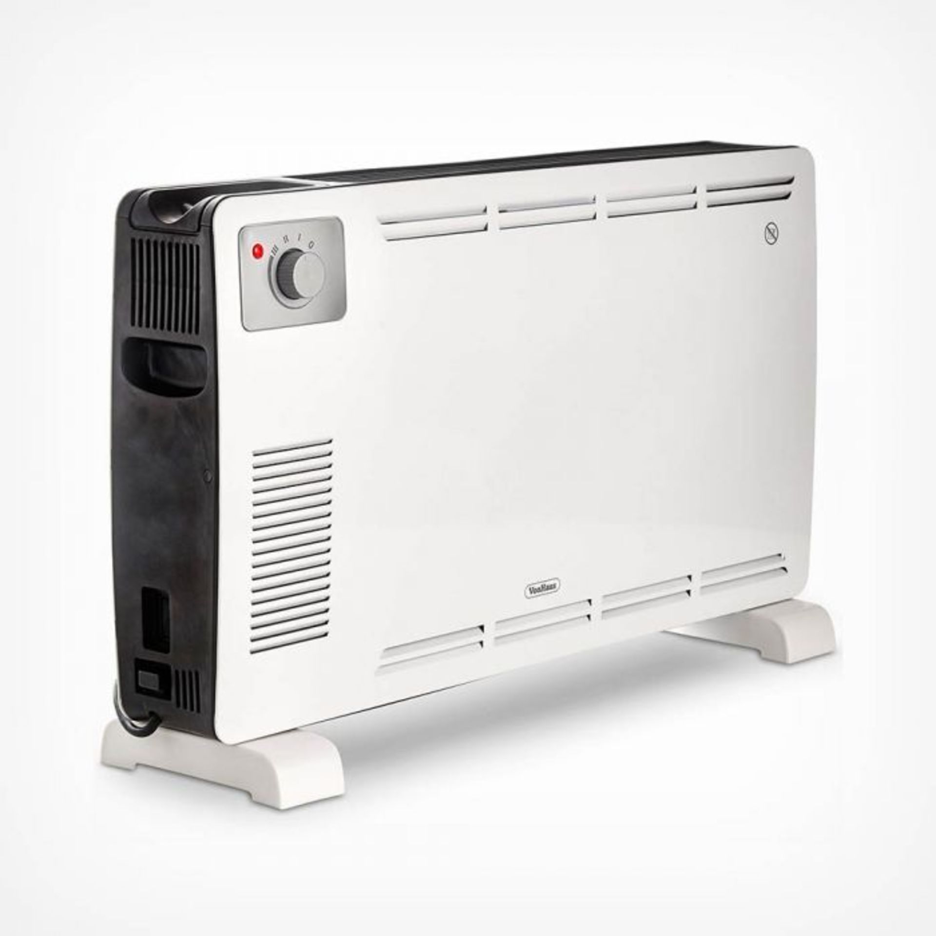 2000W Convector Heater - White. This convector heats up quickly thanks to convection technology.