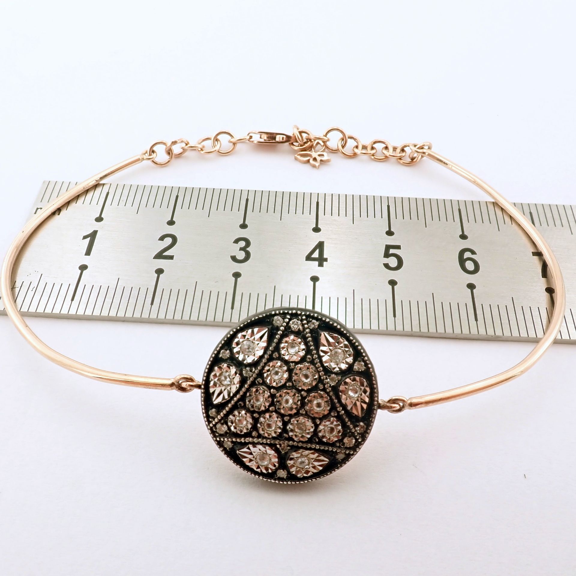 Antique Design Jewellery - 8K Rose / Pink Gold Bracelet (Ref:BE00418) - Image 2 of 12