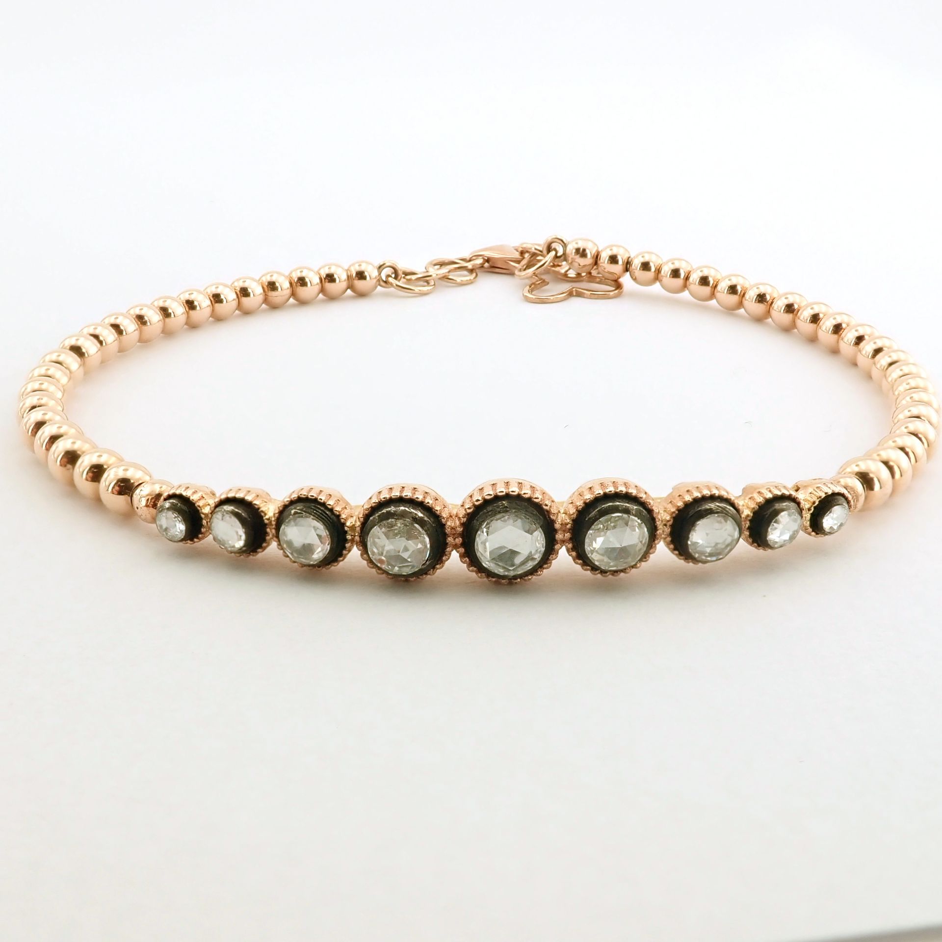 Antique Design Jewellery - 8K Rose / Pink Gold Bracelet (Ref:BE00342) - Image 5 of 9