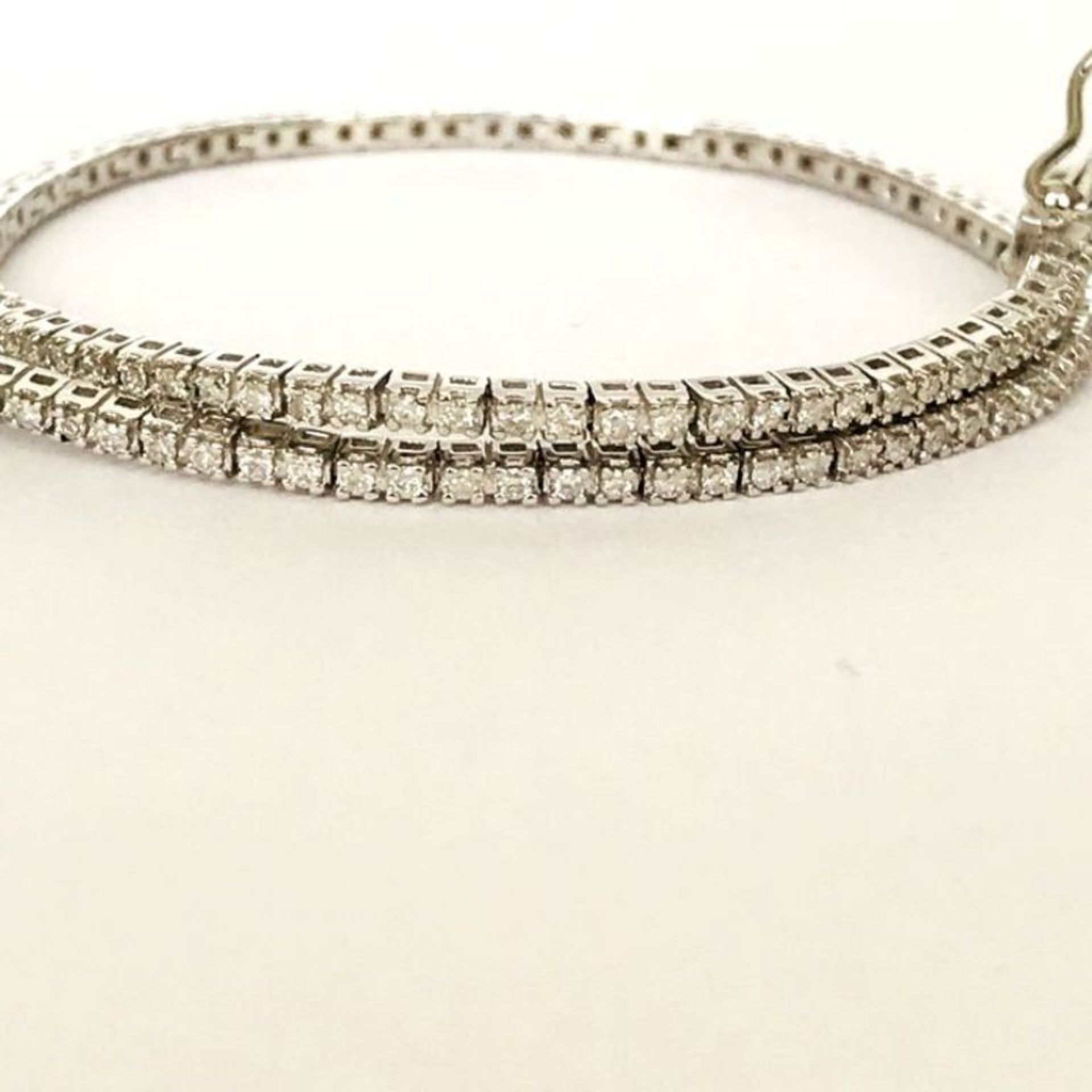 14K 0,74 ct Diamond Tennis Bracelet (Cube) - Image 2 of 6