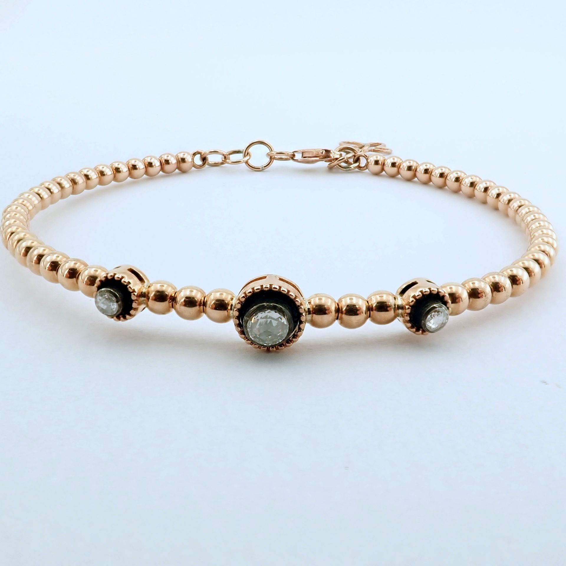 Antique Design Jewellery - 8K Rose / Pink Gold Bracelet (Ref:BE00345) - Image 3 of 11
