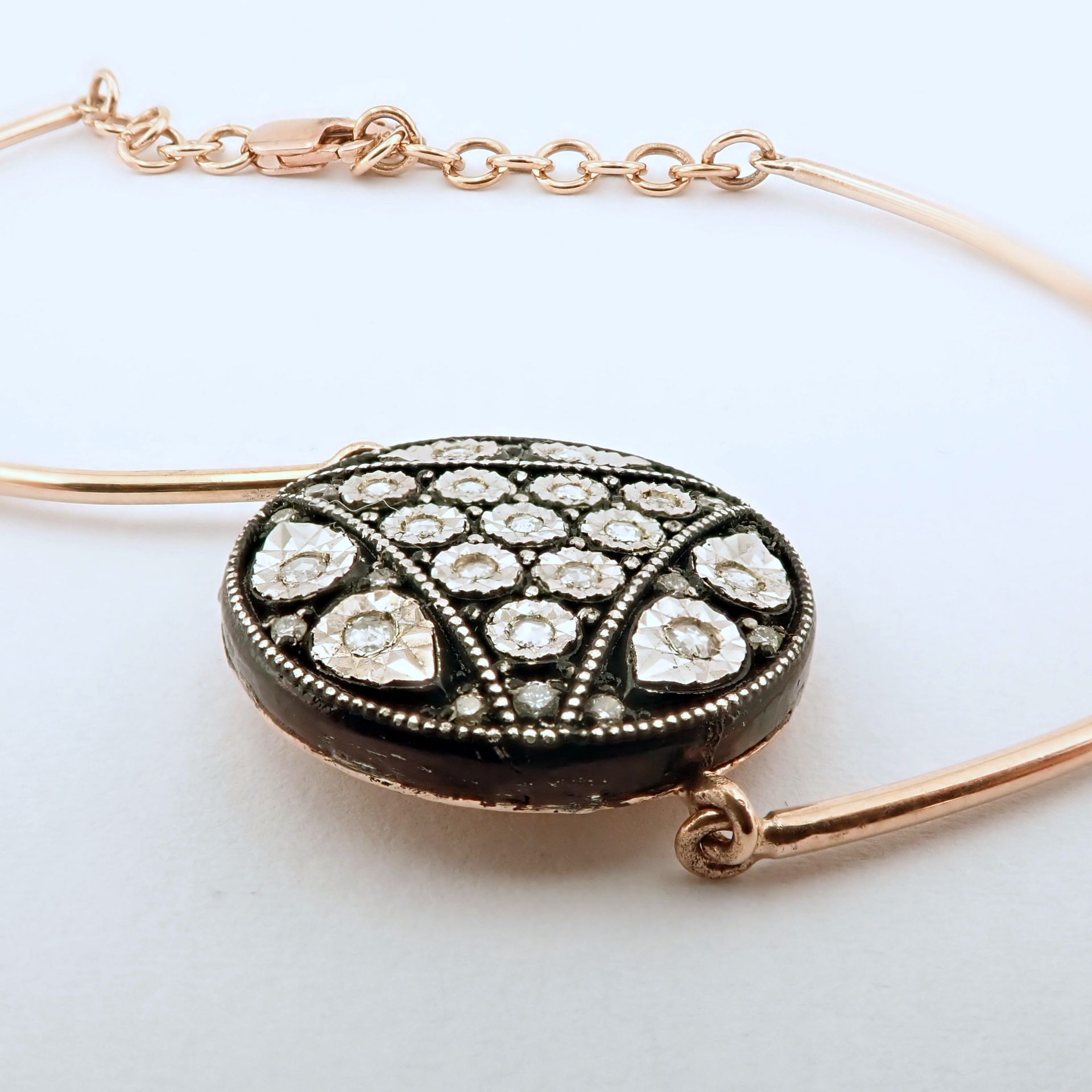 Antique Design Jewellery - 8K Rose / Pink Gold Bracelet (Ref:BE00418) - Image 4 of 12
