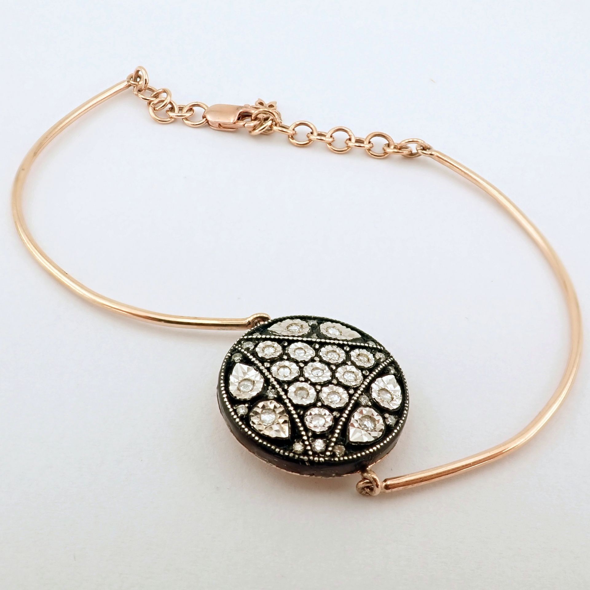 Antique Design Jewellery - 8K Rose / Pink Gold Bracelet (Ref:BE00418) - Image 3 of 12
