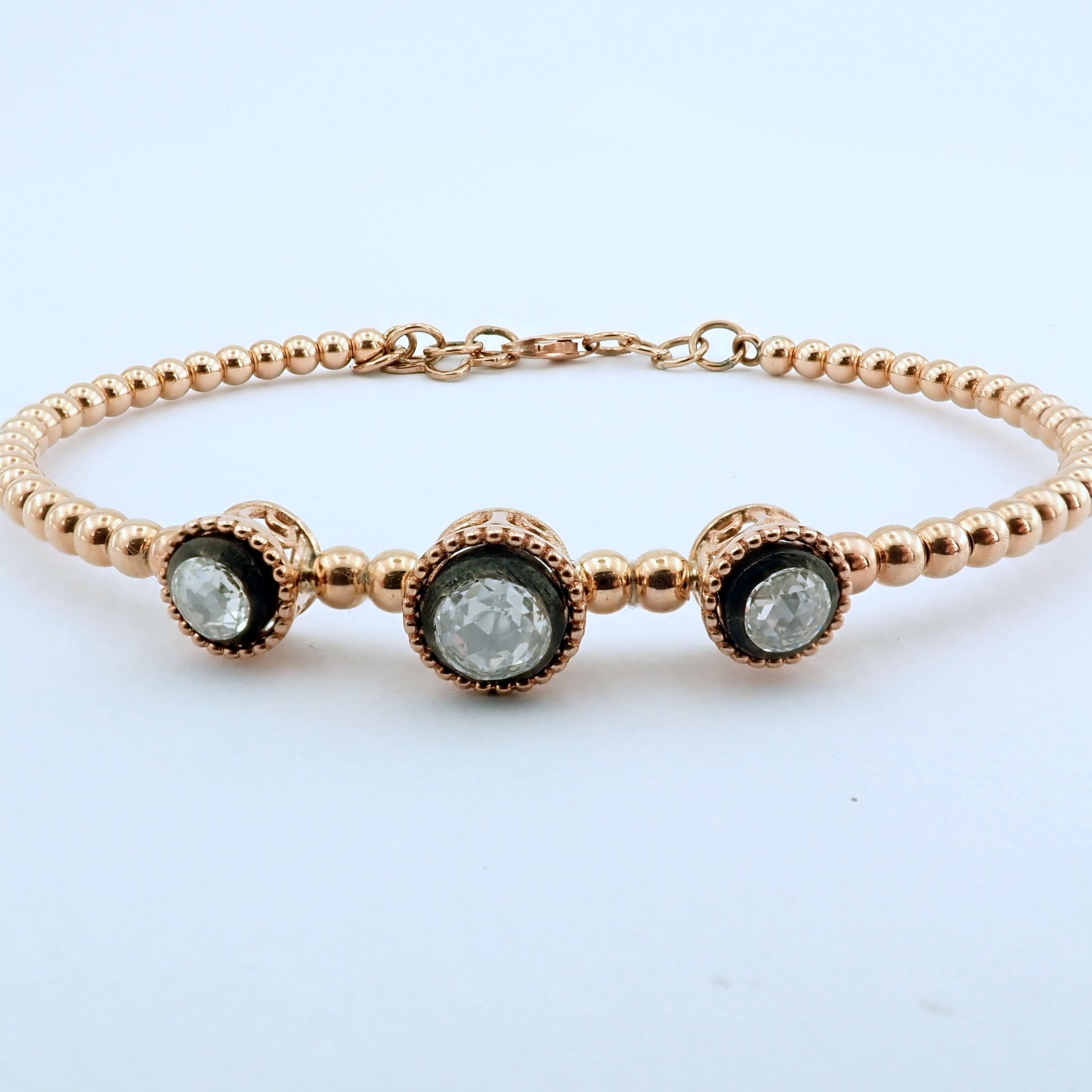 Antique Design Jewellery - 8K Rose / Pink Gold Bracelet (Ref:BE00346) - Image 2 of 9