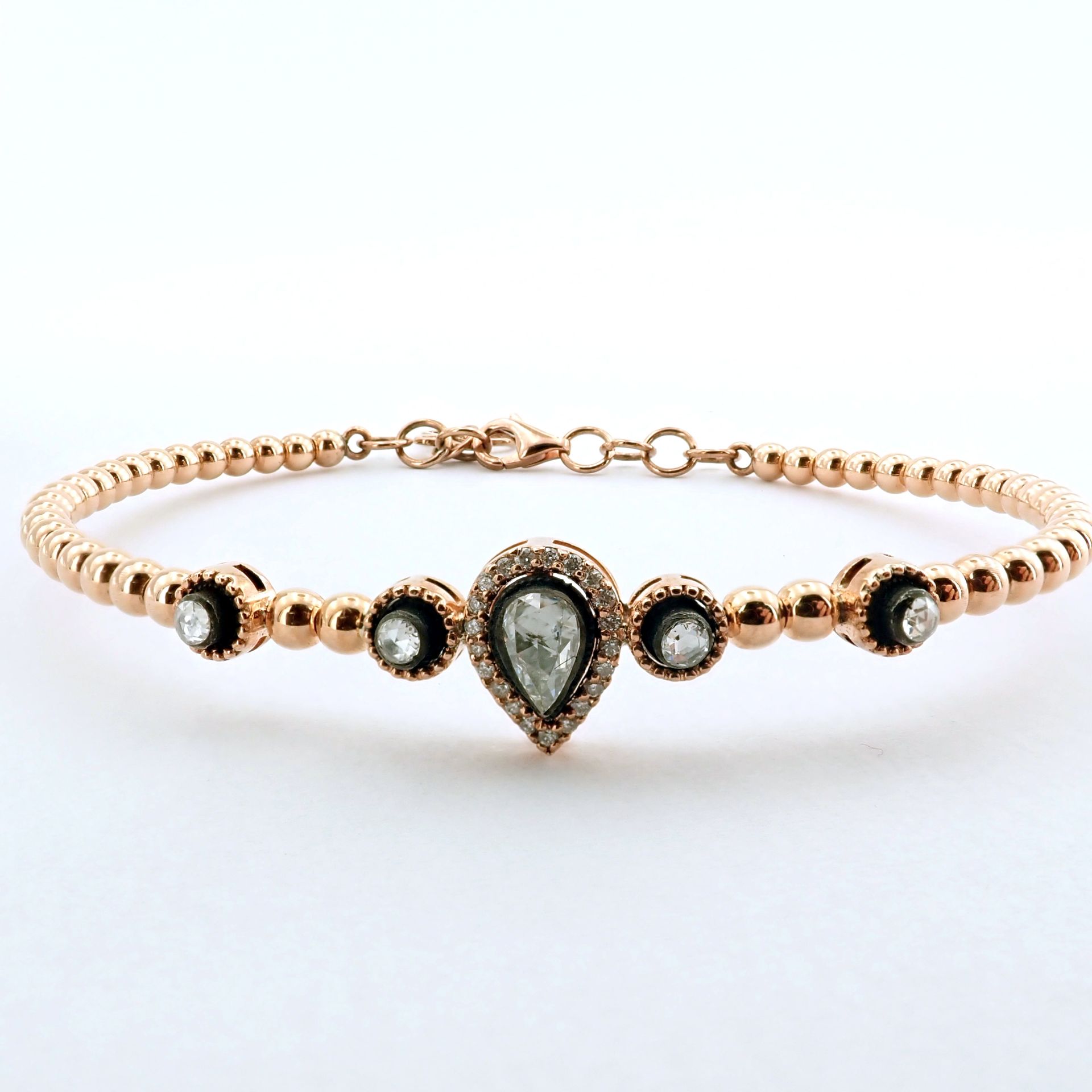 Antique Design Jewellery - 8K Rose / Pink Gold Bracelet (Ref:BE00382) - Image 8 of 11