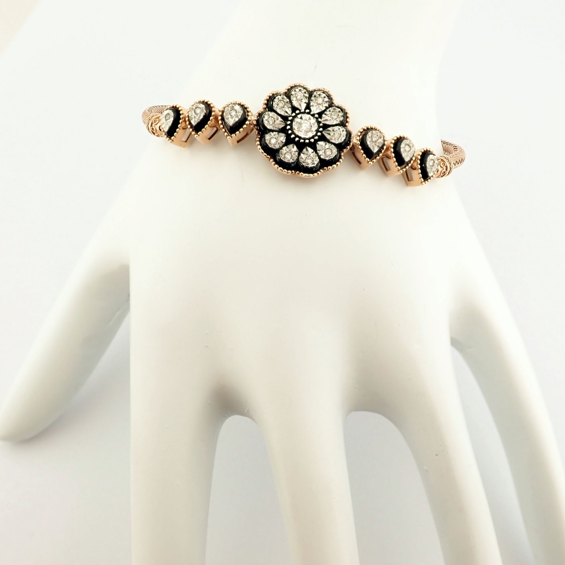 Antique Design Jewellery - 8K Rose / Pink Gold Bracelet (Ref:BD00385)