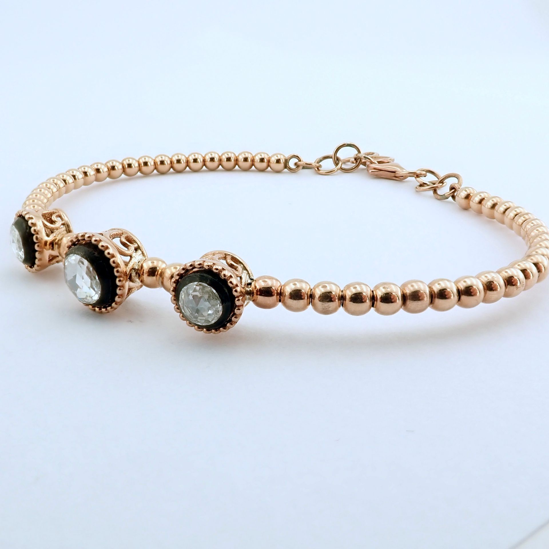 Antique Design Jewellery - 8K Rose / Pink Gold Bracelet (Ref:BE00346) - Image 4 of 9