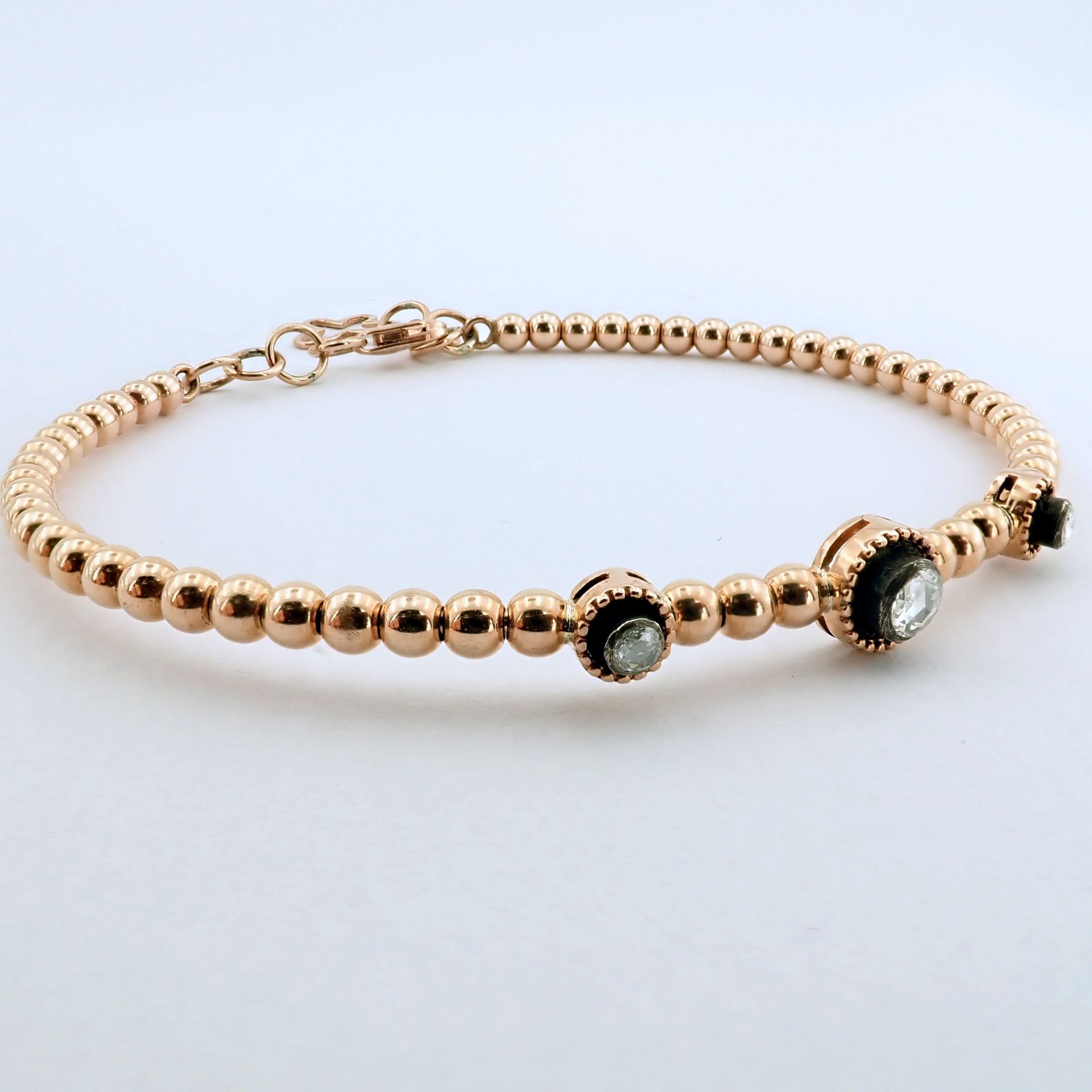 Antique Design Jewellery - 8K Rose / Pink Gold Bracelet (Ref:BE00345) - Image 4 of 11