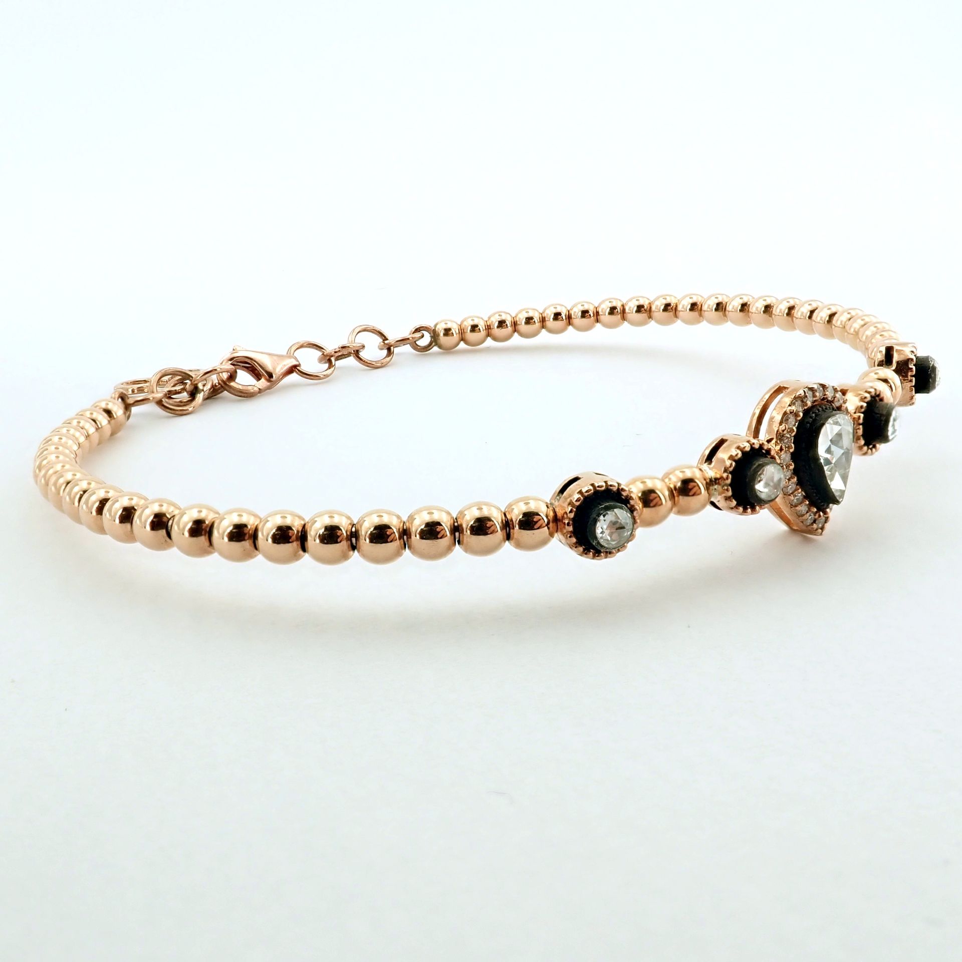 Antique Design Jewellery - 8K Rose / Pink Gold Bracelet (Ref:BE00382) - Image 10 of 11