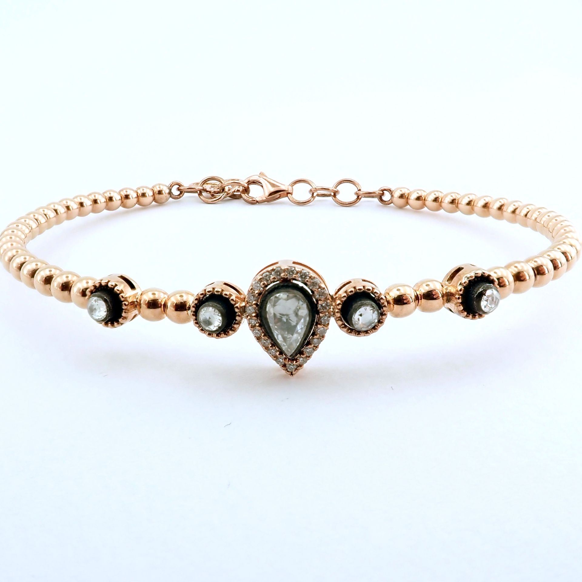 Antique Design Jewellery - 8K Rose / Pink Gold Bracelet (Ref:BE00382) - Image 7 of 11