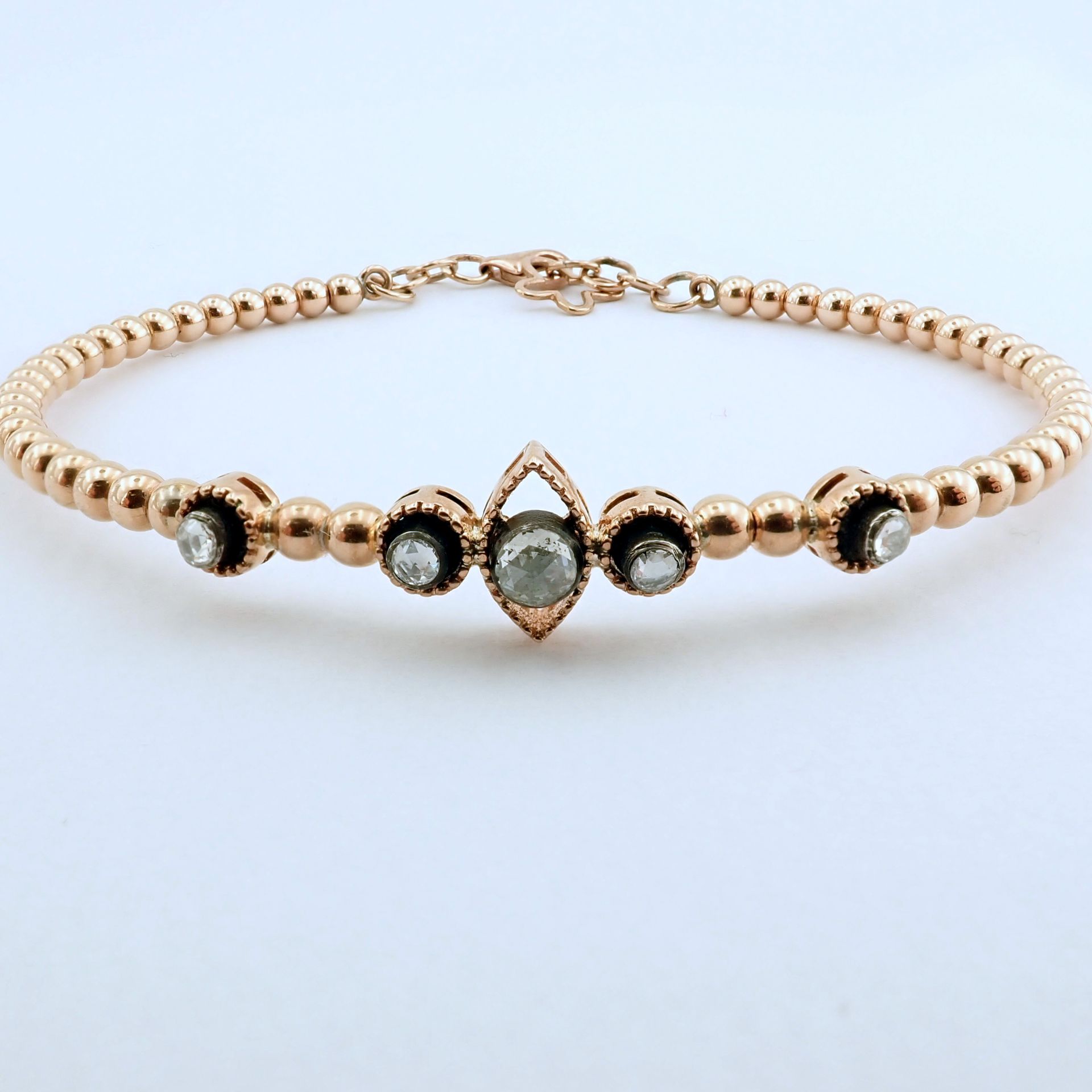 Antique Design Jewellery - 8K Rose / Pink Gold Bracelet (Ref:BE00347) - Image 8 of 11