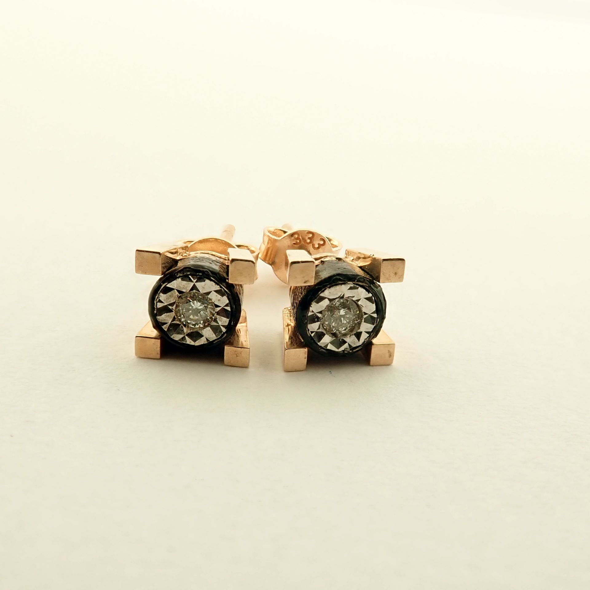 Antique Design Jewellery - 8K Rose / Pink Gold Earring (Ref:ED02132) - Image 3 of 5