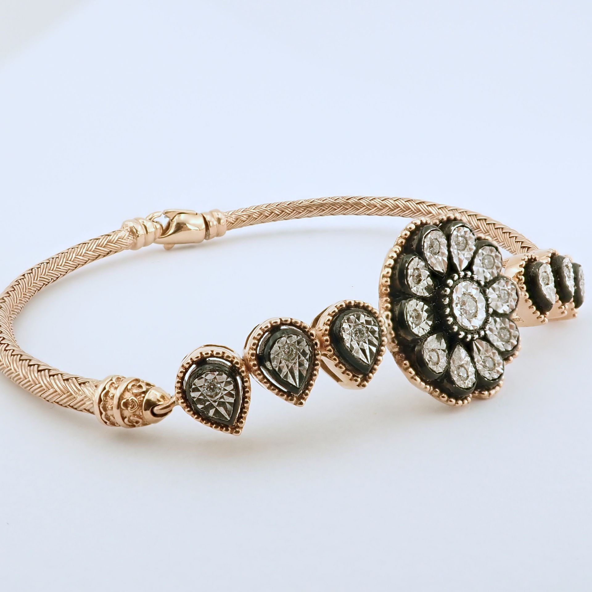 Antique Design Jewellery - 8K Rose / Pink Gold Bracelet (Ref:BD00385) - Image 3 of 7